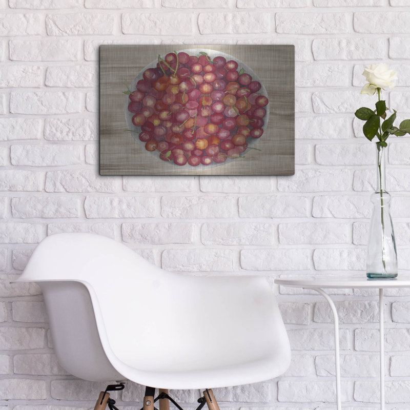  «Bowls Of Fruit 4» par Alicia Ludwig, art mural en métal, 24 po x 16 po, H 16 po x l 24 po