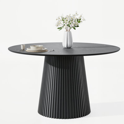 Solid Wood Round Pedestal Dining Table