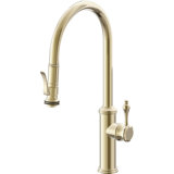 Davoli Pull-Down Kitchen Faucet with Squeeze Sprayer - High Arc Spout