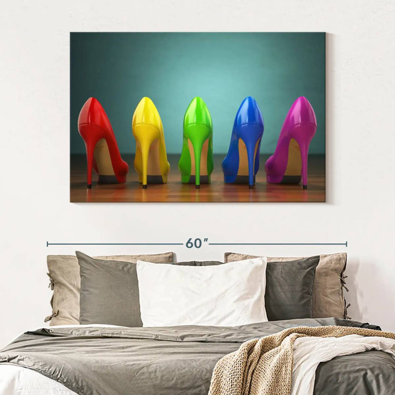 Shuttleworth Rainbow Heels, 34" H x 51" W