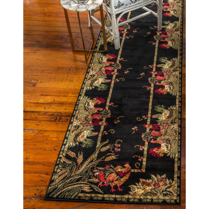 Floral Area Rug, Runner 61 cm x 243.8 cm