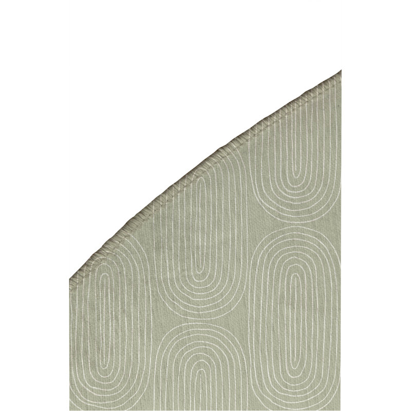Earthy Embrace Non-Slip Outdoor Rug, Round 5'