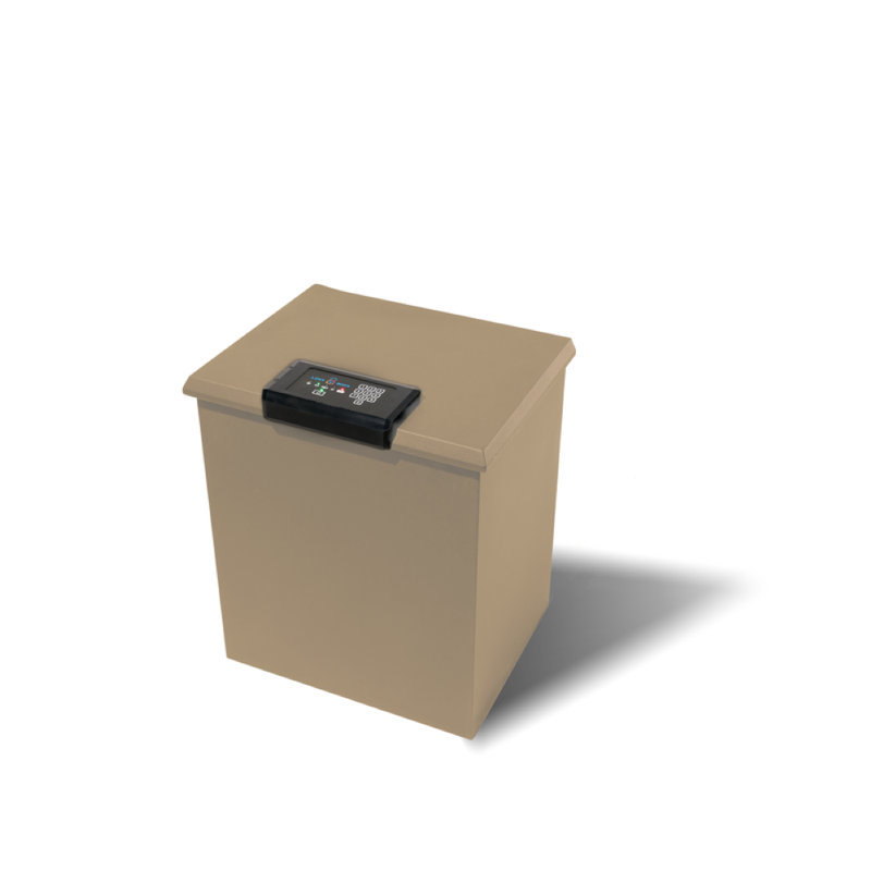 Loxx Boxx grand paquet en acier, Beige mat