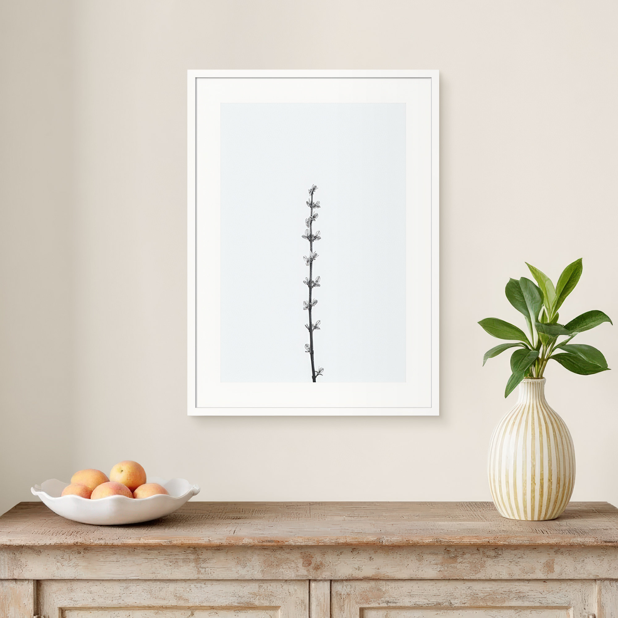 Retro Tennessee Botanical No 1 by Adela - Single Picture Frame Photograph, 13" H x 10" W x 1" D, White