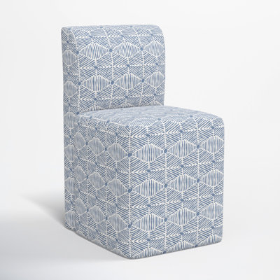 Chaise rembourrée avec roulettes Mendy