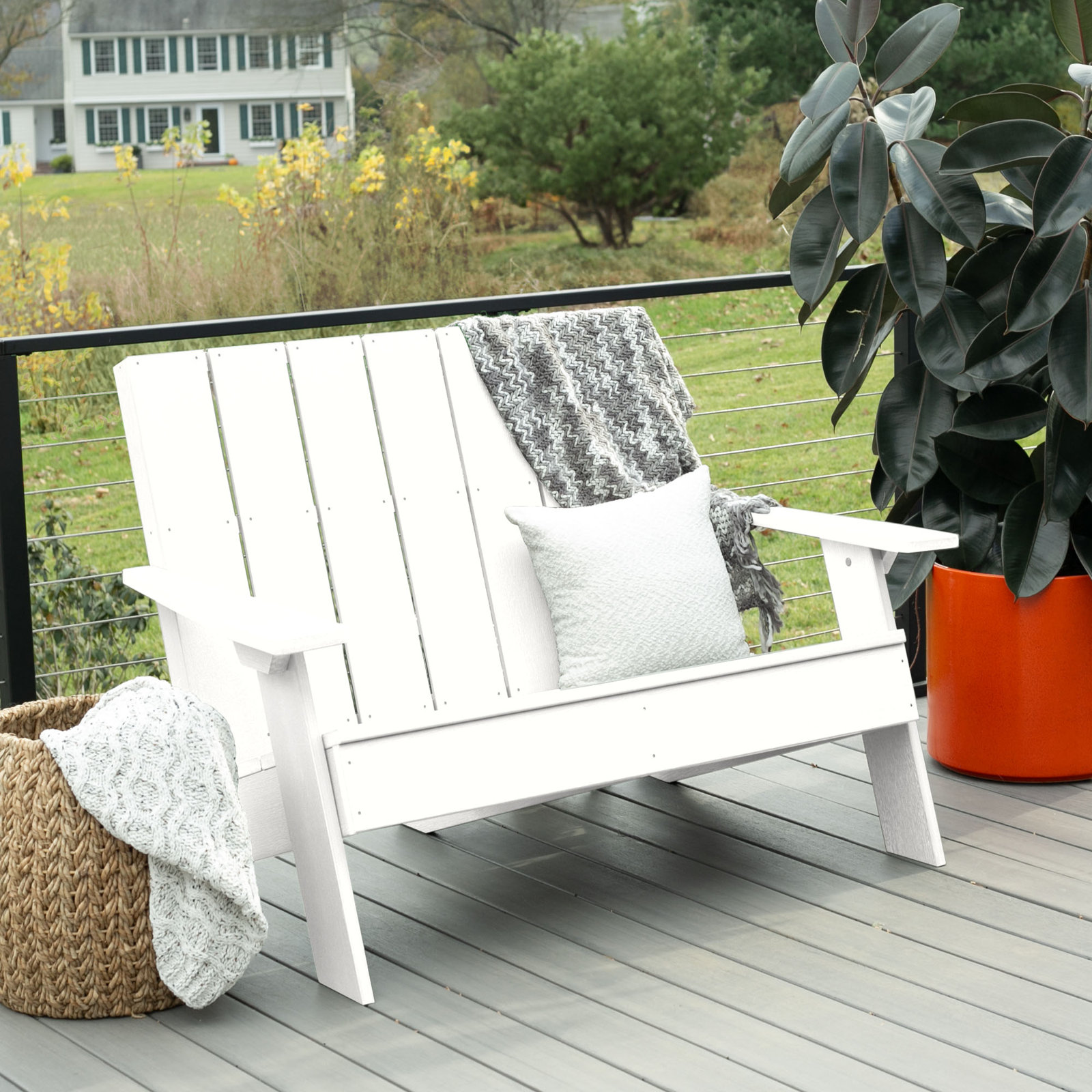 Byrnes 4 - Person Patio Conversation Set, White