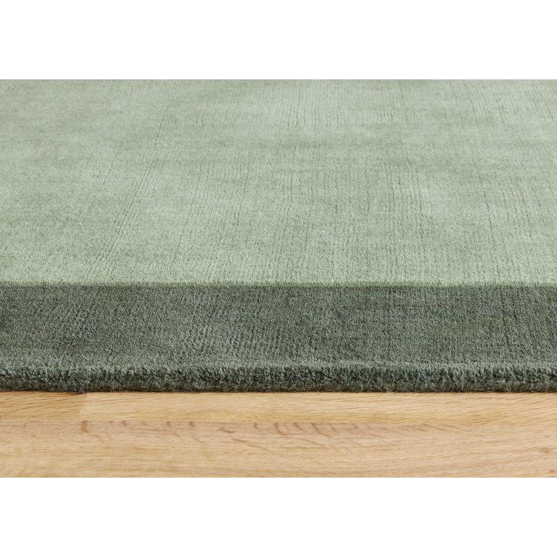Miski Plain Wool Hand Loomed Area Rug, Rectangle 80 x 150cm