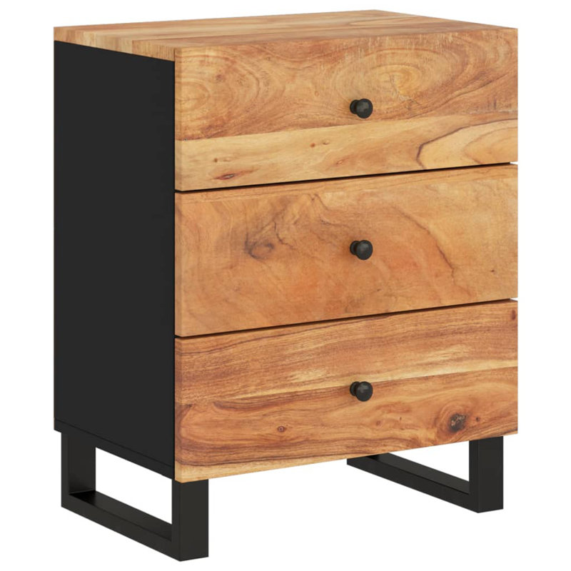 Alhambra 55cm W Metal Bedside Table