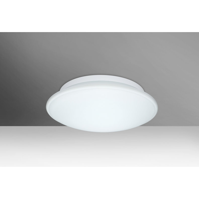 Plafonnier encastré simple Sola, Opale, H 4,75 po x l 12,5 po x P 12,5 po