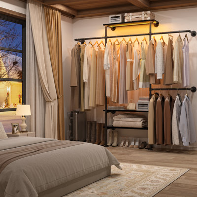 87'' Pipe Clothing Rack
