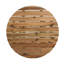 Table de salle à manger ronde en bois massif D32x30 pouces, durable et élégante pour les maisons modernes et traditionnelles