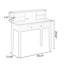Bureau rectangulaire en bois massif avec 1 tiroir Nut-Brown