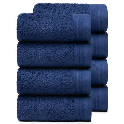 Ensemble de 8 serviettes 100% coton Raquel