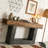 Wooden Farmhouse 2-Tier Sofa Entryway Table-1122999237