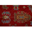 Tapis rouge en laine de conception unique 12 pi 1 po x 14 pi 11 po New Age