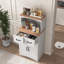Armoire de cuisine en bois avec garde-manger et micro-ondes avec tiroir de rangement