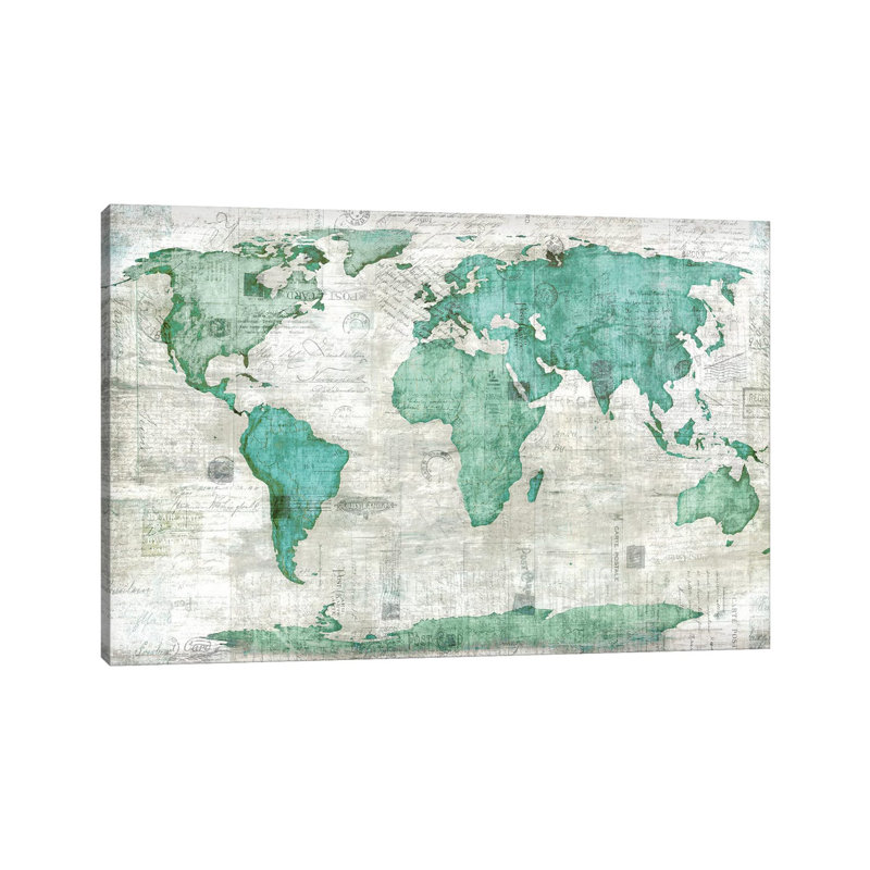 World by Edward Selkirk - Wrapped Canvas Print, 20.32 cm H x 30.48 cm W