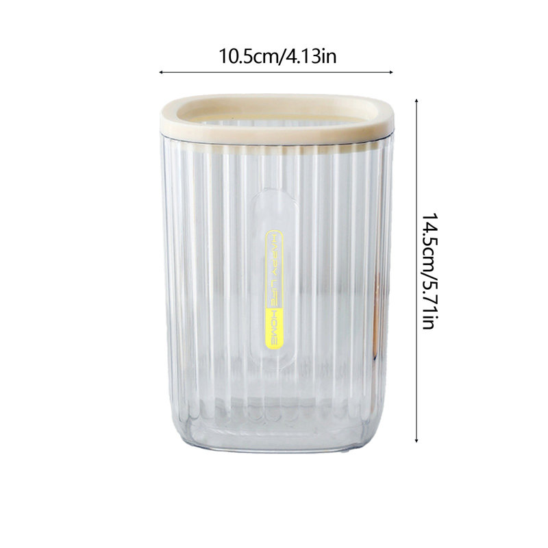 Poubelle de bureau transparente, Clair