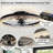 20" Black Ceiling Fan with Dimmable LED Light-2002732855