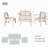Brandenburg Acacia Wood 4-Piece Outdoor Conversation Set