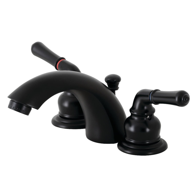 Robinet de salle de bain Kingston, Noir mat
