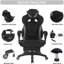 Inbox Zero Adjustable Swiveling PC & Racing Game Chair-386951852