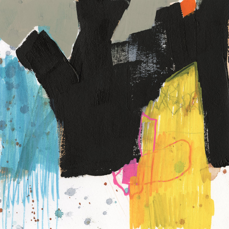 Primary Action III by Jennifer Goldberger - Wrapped Canvas Painting, 91cm H x 91cm W