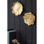 Décoration murale or rose de 2 pièces, ombre dorée riche, détails complexes, polyvalent pour la maison, le salon, la chambre à coucher, 2 roses suspendues dans le couloir, teinte, motif de pétales, décoration intérieure,-649754480