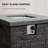 32” Black Square Slate Fireplace