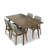 4 - Person Solid Wood Top Four Leg Dining Set-1379677931