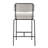 Wyett Upholstered Counter Stool with Metal Frame-2129634913