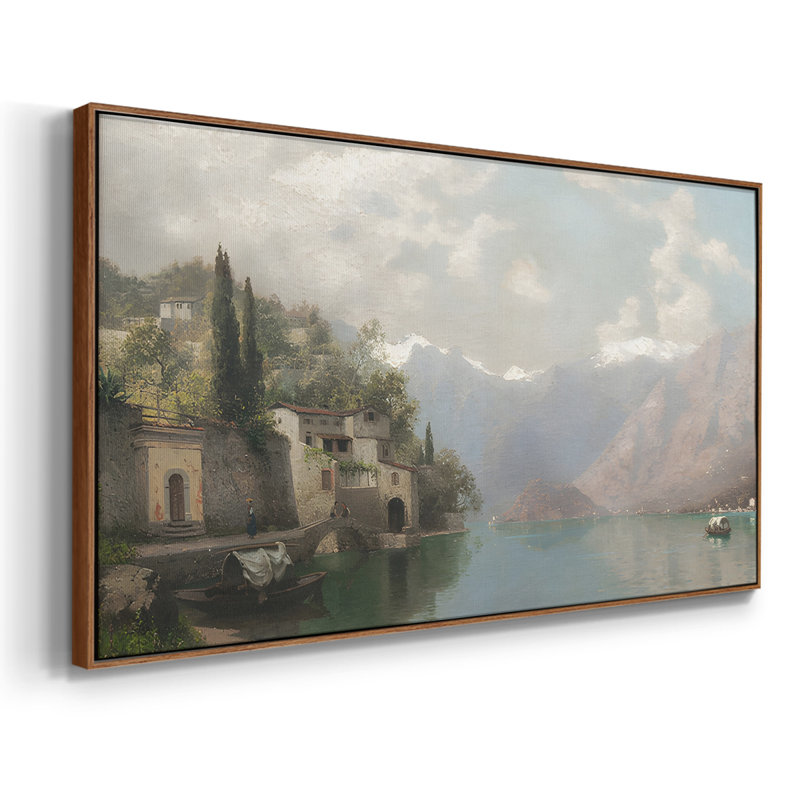Série paysage - DCCxx - Toile tendue avec châssis encadré - Prêt à être accroché, Noyer, H 17 po x l 33 po