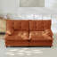 Causeuse modulaire moderne avec tissu chenille, mousse haute densité et assise profonde de 25 po-492903458