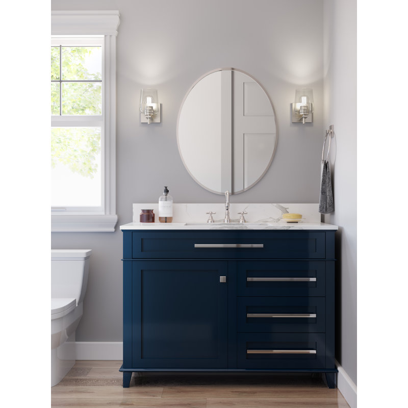 Larned Dimmable Vanity Light, Brushed Nickel