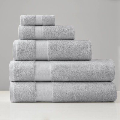 Ensemble de serviettes surdimensionnées 100% coton turc gris clair 500 pièces 500GSM