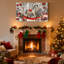 «Christmas Christmas», ensemble de 3 impressions sur toile de cheval à bascule zèbre-61908142