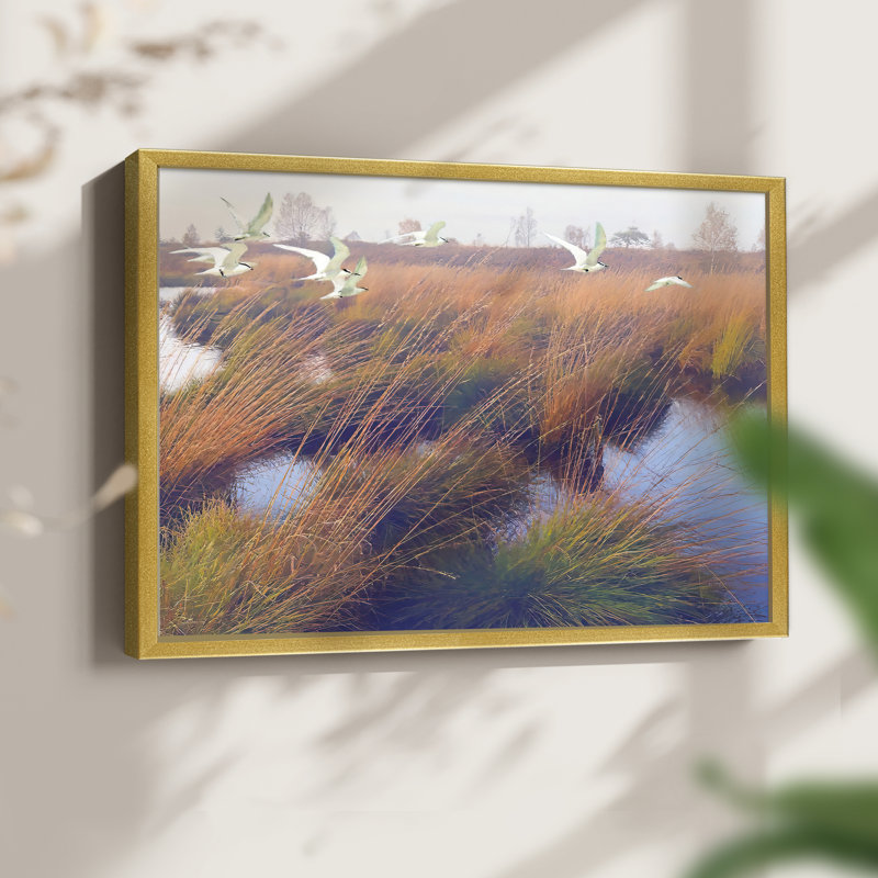 Marshland Hues II - Reproduction encadrée - Restickable, H 11 po x l 14 po