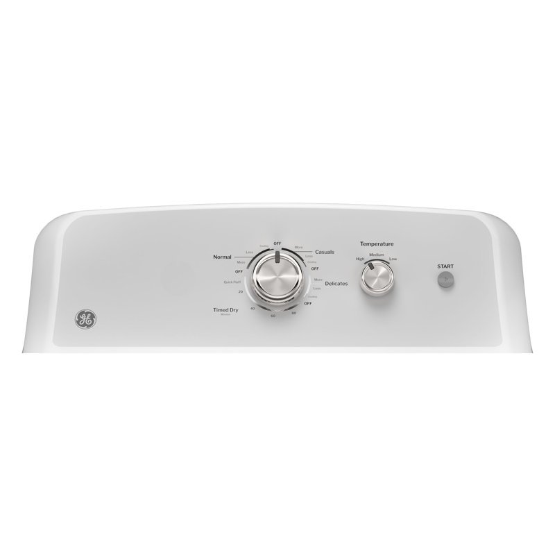 White Energy Star Electric Dryer with Drying Rack