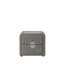 Table de chevet Shelyn Grey Teddy Sherpa & Chrome