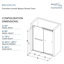 Porte de douche coulissante sans cadre de 60 po Transolide Brooklyn, verre transparent-63355461