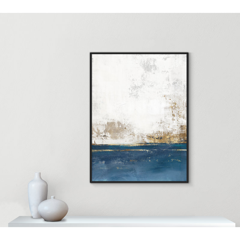 Golden Horizon I - reproduction de portrait par Casa Fine Arts, Noir, H 49,5 po x l 37,5 po