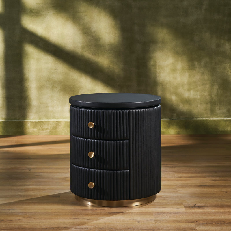 Table d'appoint Stanford, Noir, noir, noir, noir