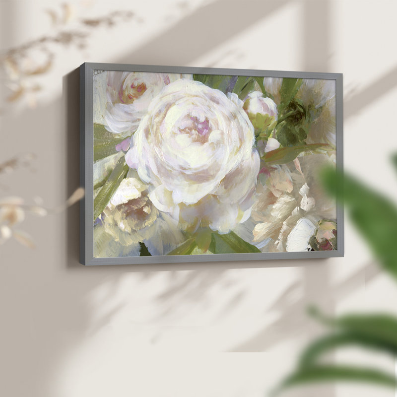 Blush Beauty -Framed Print - Restickable, 8" H x 10" W, Gray