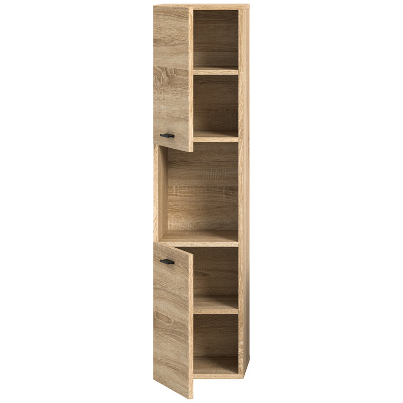 Boston Particle Board Freestanding Linen Cabinet, Wood