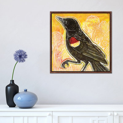 Red-Winged Blackbird 1 Piece Painting on Canvas