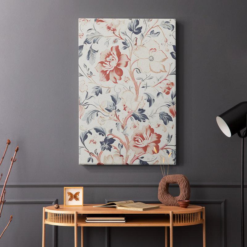 Impression abstraite rétro V -Galery Cavas enveloppé, H 36 po x l 24 po