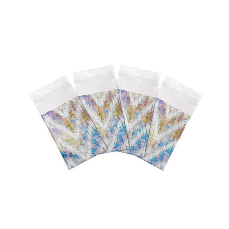 Serviettes de table en satin de coton à chevrons, Côte