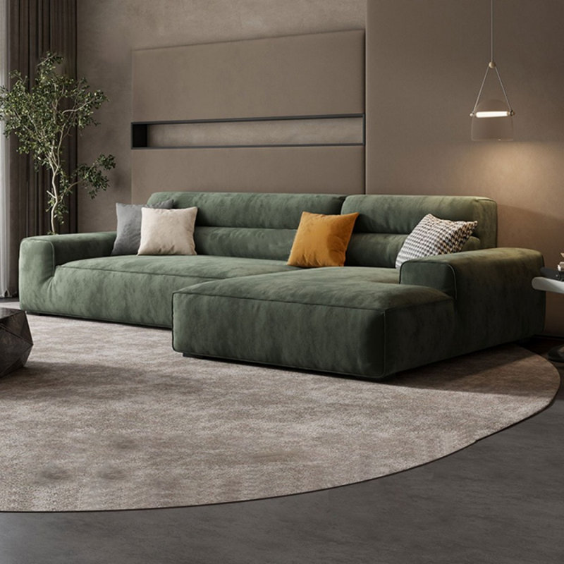 Canapé modulaire 2 pièces rembourré, 32,68 po H x 110,24 po x P 62,99 po, Orienté à droite