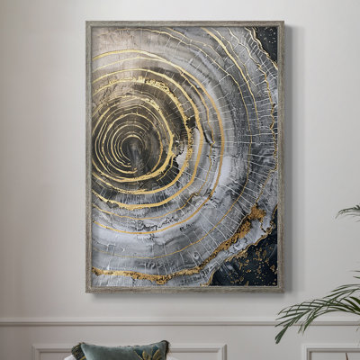 Série ABSTRACT CCxxxviii, reproduction encadrée - bois massif