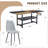 Rectangular Dining Table With Storage Shelf, Dining Table Set With Six Chairs For Indoor-1172764875-1145414299